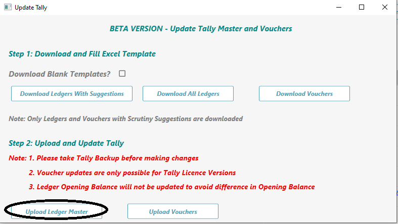 Auto update of ledgermaster 4